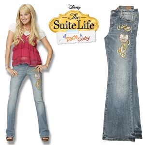 Vintage Floral Studded Jeans ASO MADDIE FITZPATRICK (ASHLEY TISDALE) SUITE LIFE